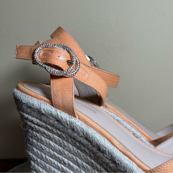 Women's Tan Espadrille Wedge Sandals - Picture 7 of 12